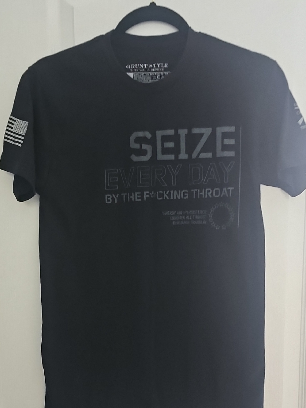 Grunt Style Black 'Seize Every Day' Short-Sleeve Graphic Tee